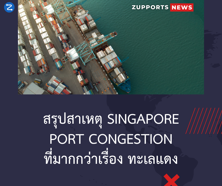 สรุปสาเหตุ Singapore Port Congestion ที่มากกว่าเรื่อง ทะเลแดง