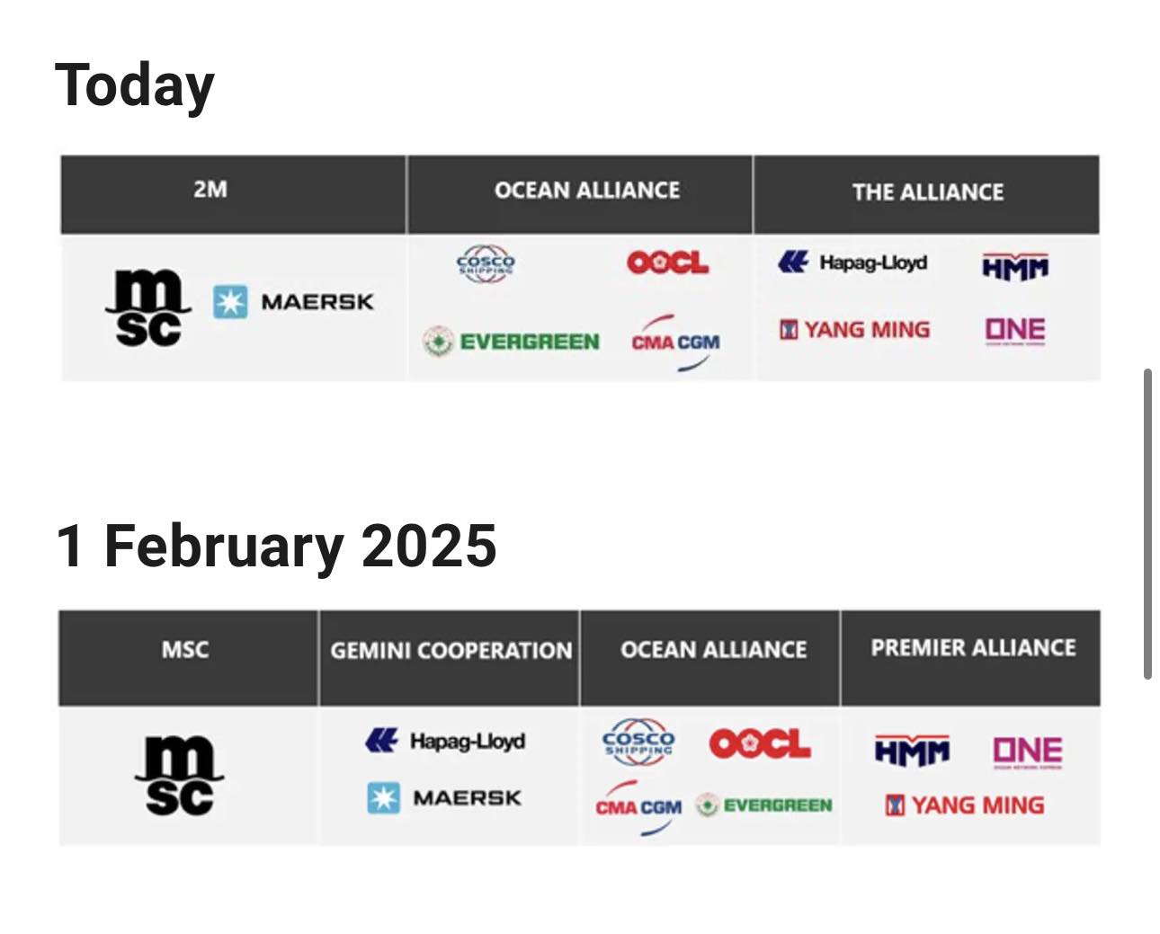 MSC unveils 2025 network, and THE Alliance transforms into the Premier Alliance