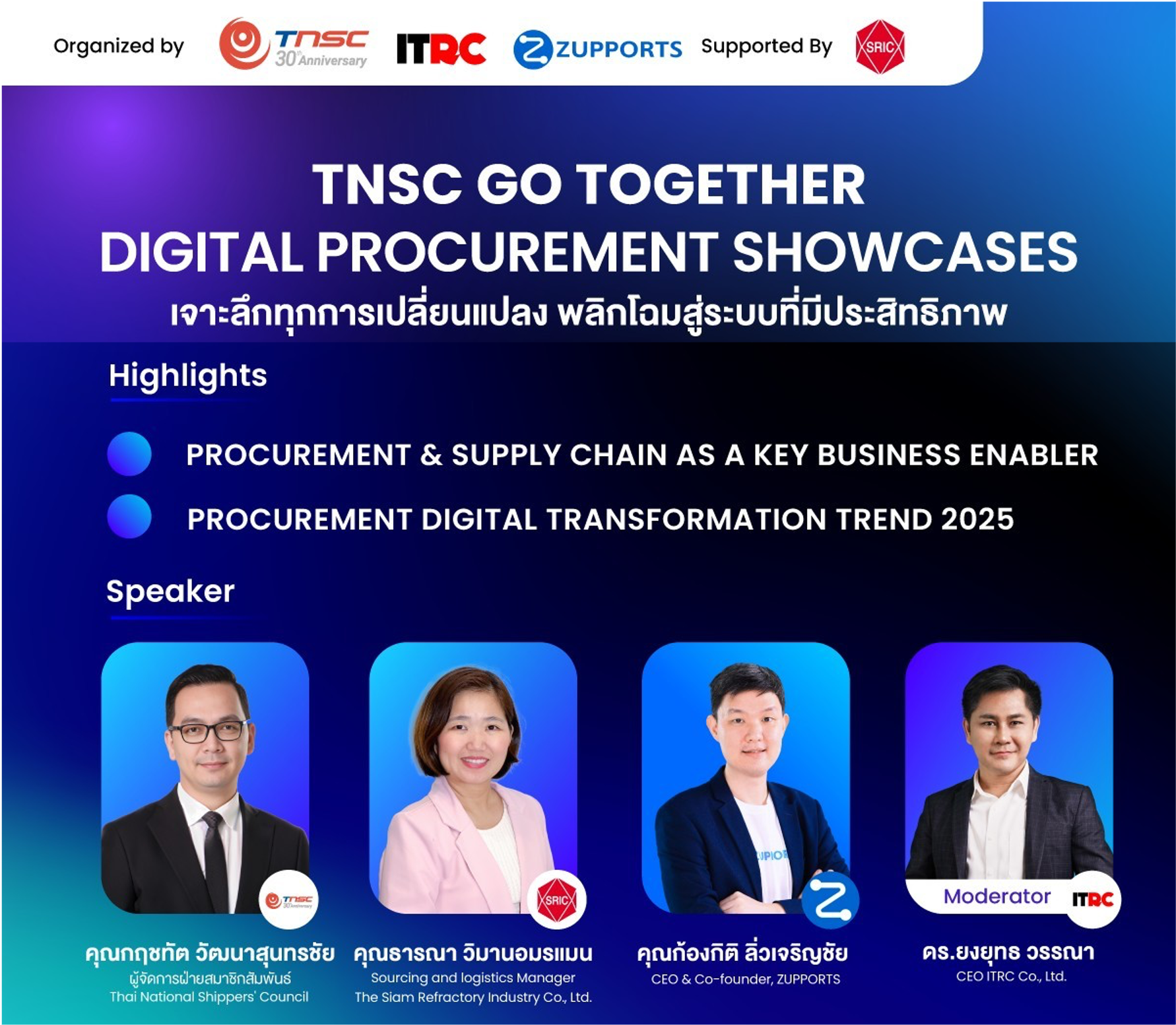 กรณีศึกษาการทำ Digital Transformation (DX) ในงานจัดซื้อและซัพพลายเชนของ SRIC